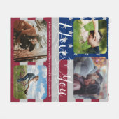 Couverture Polaire Collage photo (Devant (Horizontal))