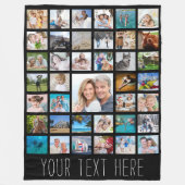 Couverture Polaire Collage photo 39 Collage photo personnalisé (Devant)