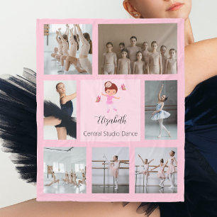 Couverture Polaire Collage photo Ballerina Butterfly