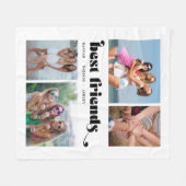 Couverture Polaire Collage photo Best Friends Retro 4 (Devant (Horizontal))