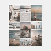 Couverture Polaire Collage photo branché 9 personnalisées Keepsaké ca (Devant)