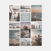 Couverture Polaire Collage photo branché 9 personnalisées Keepsaké ca (Devant)