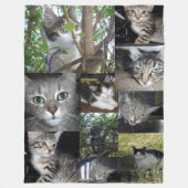 Couverture Polaire Collage Photo Cat And Kitten, (Devant)
