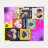 Couverture Polaire Collage photo chic, votre photo (Devant (Horizontal))