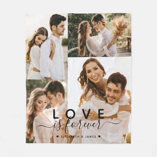 Couverture Polaire Collage photo Couple 4 (Devant)