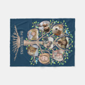 Couverture Polaire Collage photo d'arbre généalogique 8 Photos Nom Dk (Devant (Horizontal))