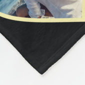Couverture Polaire Collage photo de 18 Gold Heart personnalisé (Coin)