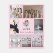 Couverture Polaire Collage photo de ballet (Devant)