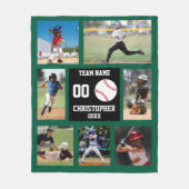 Couverture Polaire Collage photo de baseball (Devant)