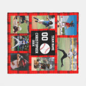 Couverture Polaire Collage photo de baseball Buffalo (Devant (Horizontal))