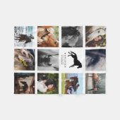 Couverture Polaire Collage photo de Cheval moderne Keepsaké équestre (Devant (Horizontal))