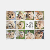 Couverture Polaire Collage photo de chien mignon Personnalisé simple  (Devant (Horizontal))