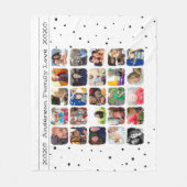 Couverture Polaire Collage photo de famille moderne (Devant)