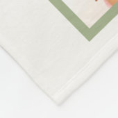 Couverture Polaire Collage photo de famille simple et moderne (Coin)