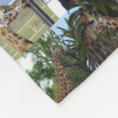 Couverture Polaire Collage photo de Giraffe, (Coin)