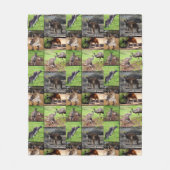Couverture Polaire Collage photo de Kangaroo, (Devant)