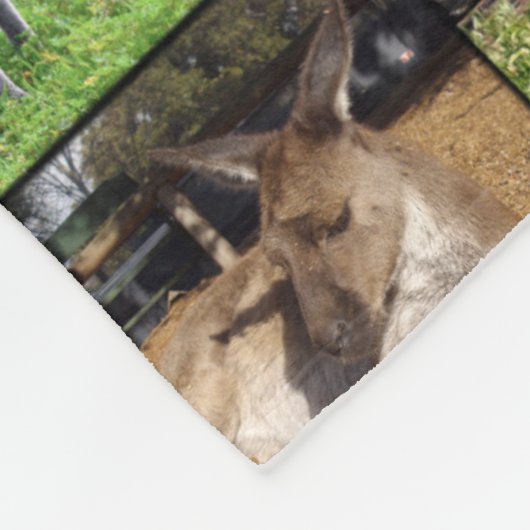Couverture Polaire Collage photo de Kangaroo, (Coin)