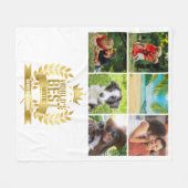 Couverture Polaire Collage photo de la meilleure tante du monde 6 (Devant (Horizontal))