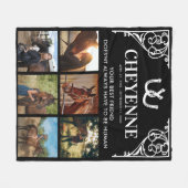 Couverture Polaire Collage photo de l'Élégant Horse Memorial (Devant (Horizontal))