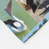 Couverture Polaire Collage photo de Pélican, (Coin)