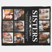 Couverture Polaire Collage photo de soeurs personnalisées (Devant (Horizontal))