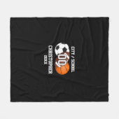 Couverture Polaire Collage photo de sport (Devant (Horizontal))