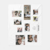 Couverture Polaire Collage photo de vacances Moments Joyeux modernes (Devant)