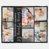 Couverture Polaire Collage photo en mémoire d'amour (Devant (Horizontal))