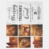 Couverture Polaire Collage photo en mémoire d'un animal de compagnie  (Devant)