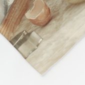 Couverture Polaire Collage photo et message - Cadeau personnalisé | (Coin)