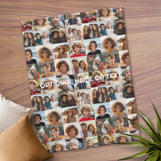 Couverture Polaire Collage photo fou - Jusqu'à 16 photos