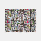 Couverture Polaire Collage photo fou - Jusqu'à 24 photos (Devant (Horizontal))