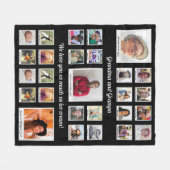 Couverture Polaire Collage Photo Grand-Parents Pour Grand-Mère Grand- (Devant (Horizontal))
