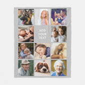 Couverture Polaire Collage photo Grey 11 (Devant)