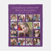 Couverture Polaire Collage photo In Loving Memory Friend (Devant)