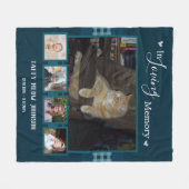 Couverture Polaire Collage photo In Loving Memory Memorial (Devant (Horizontal))