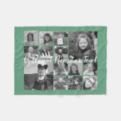 Couverture Polaire Collage photo Jusqu'à 14 photos PEUVENT MODIFIER L (Devant (Horizontal))