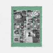 Couverture Polaire Collage photo Jusqu'à 14 photos PEUVENT MODIFIER L (Devant)