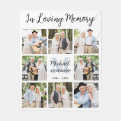 Couverture Polaire Collage photo Memorial Custom 8 Dans Love Memory (Devant)