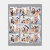 Couverture Polaire Collage photo Modern Grey 12 (Devant)
