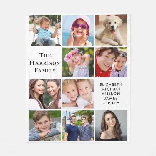 Couverture Polaire Collage photo moderne 10 (Devant)