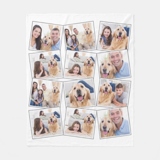 Couverture Polaire Collage photo moderne 12 (Devant)