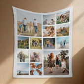 Couverture Polaire Collage photo moderne 14