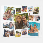 Couverture Polaire Collage photo moderne 15 (Devant (Horizontal))