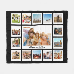 Couverture Polaire Collage photo moderne 15