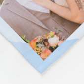 Couverture Polaire Collage photo moderne 17 Blanche molleton (Coin)