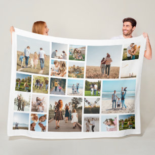 Couverture Polaire Collage photo moderne 23