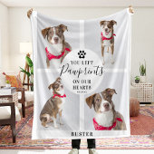 Couverture Polaire Collage photo moderne 4 | Chien/Chat Perdu d'Anima