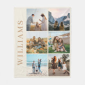 Couverture Polaire Collage photo moderne 6 (Devant)