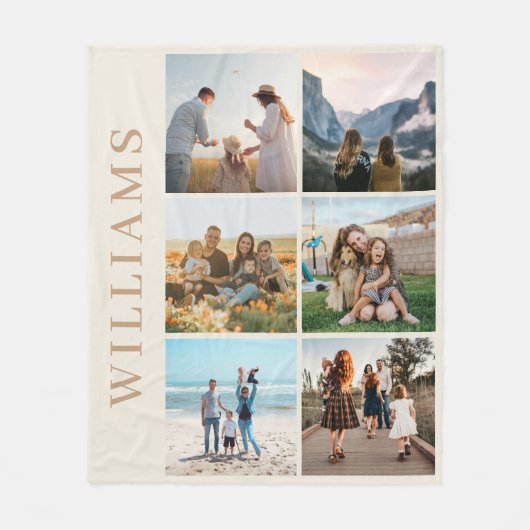 Couverture Polaire Collage photo moderne 6 (Devant)